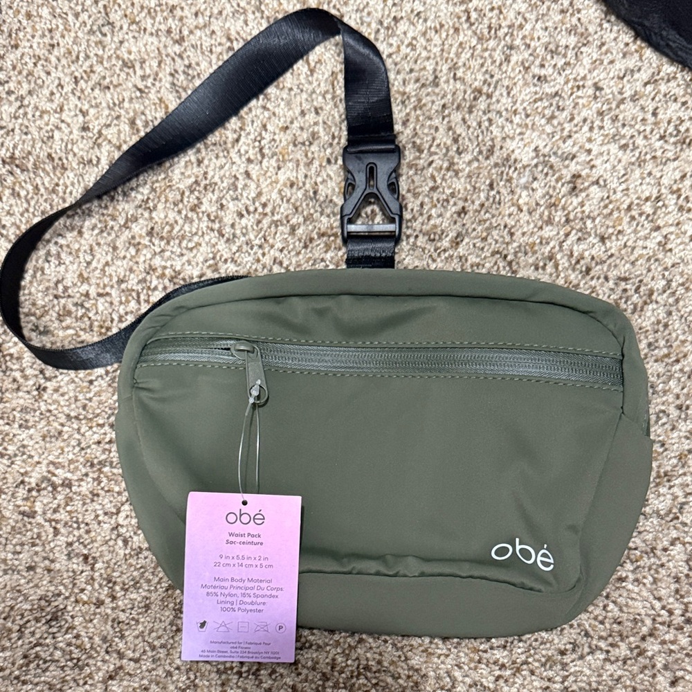 Obé Olive Green Waist Pack -NWT!!
